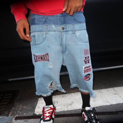 DENIM JORTS
