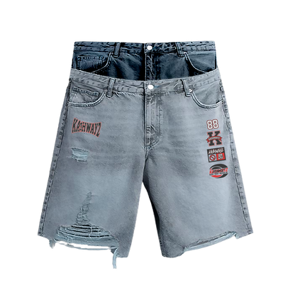 DENIM JORTS